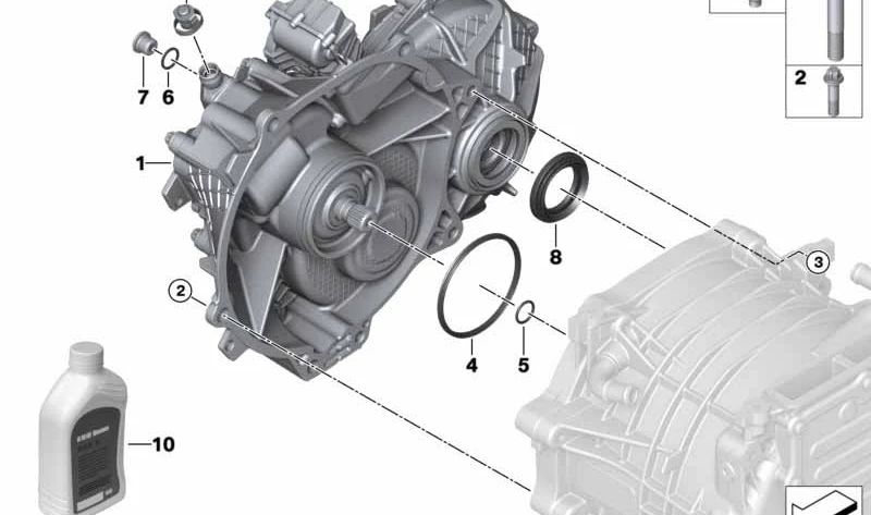 Junta tórica (O-Ring) OEM 27218605661 para BMW {F45, F45N, i3 I01, I01N, F48N, F49, F49N, F39} y MINI {F56E, F56F, F57F, F60, F60N}. Original BMW y MINI.