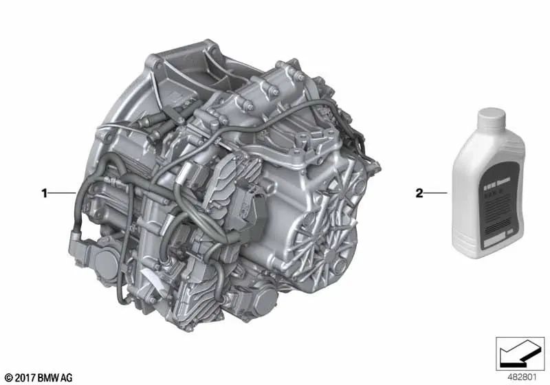 Dupla embreagem para BMW Série 2 U06, X1 U11 (OEM 28005B12101). BMW original