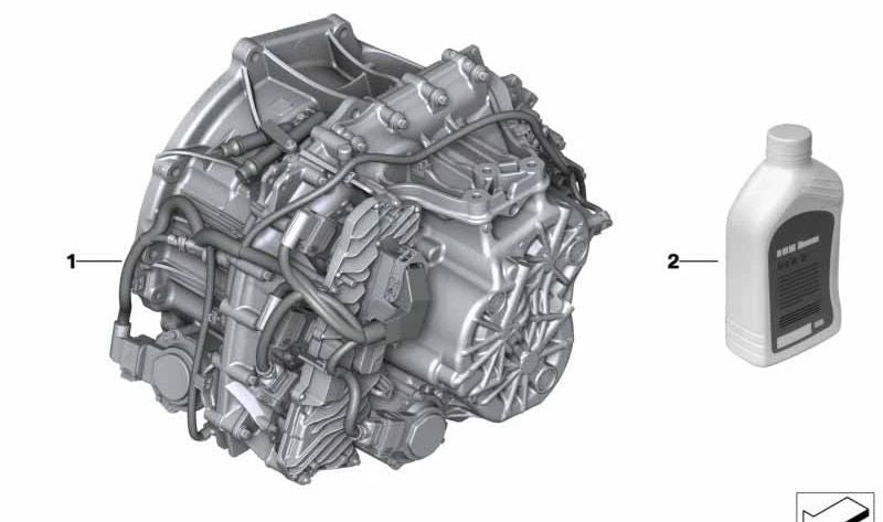 Transmissão de dupla embreagem para BMW Série 2 F45N, F46N, MINI F54N (OEM 28005A95684). BMW original