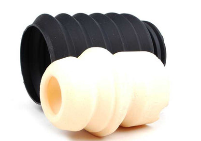 Kit de reparación con protector y tope de suspensión delantero OEM 31302290315 para BMW E46. Solo válido hasta año 09/2001. Contiene tope y tubo de protección. Original BMW.
