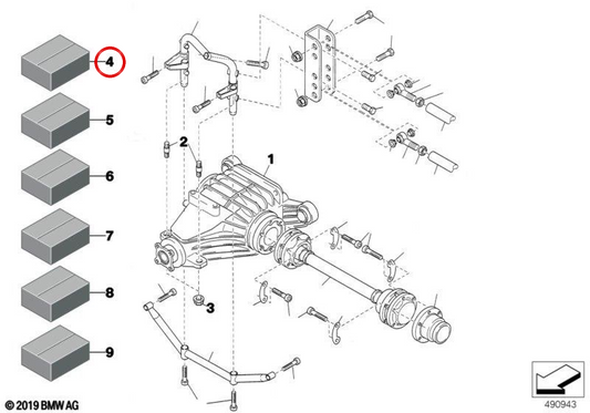 Différentiel arrière OEM 33102486064 pour BMW E36 318iS, 320iS... et plus encore. Véritable BMW.