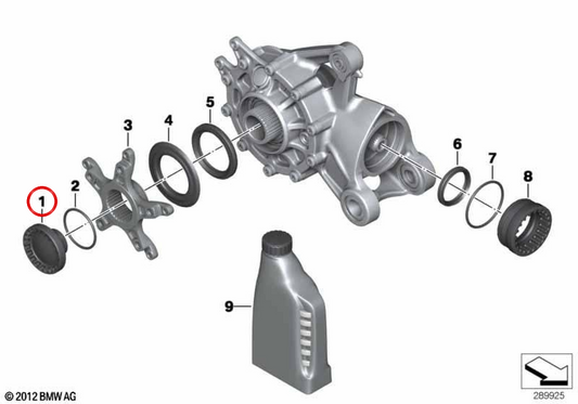 Parafuso de flange da roda traseira OEM 33117721397 para BMW Motorrad K1600GT, K1600GTL, C Evolution... e muito mais. Originais BMW Motorrad.