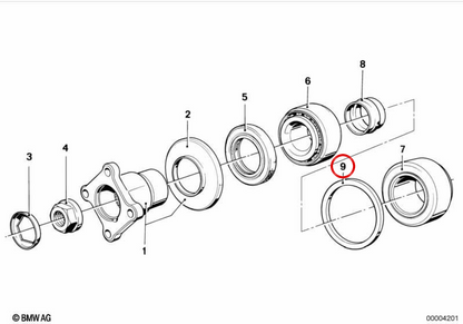 Arruela de ajuste OEM 33121207928 para BMW E23, E24, E28, E30, E31, E32, E34, E36, E38, E39, E46, E52, E53, E60, E61, E63, E64, E65, E66, E67, E70, E71, E81, E82, E83, E84, E85, E86, E87, E88, E89, F01, F02, F03, F04, F07, F10, F11, F12, F13, F15, F