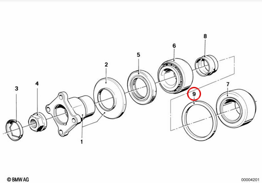 OEM adjustment washer 33121207928 for BMW E23, E24, E28, E30, E31, E32, E34, E36, E38, E39, E46, E52, E53, E60, E61, E63, E64, E65, E66, E67, E70, E70, E70, e81, ​​e82, E83, e84, e85, e86, e87, e88, e89, f01, f02, f03, f04, f07, f10, f11, f12, f13, f15, f