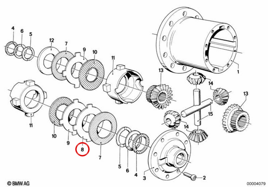 OM Foglio esterno OEM 33141203794 per BMW E12, E24, E23. BMW originale.