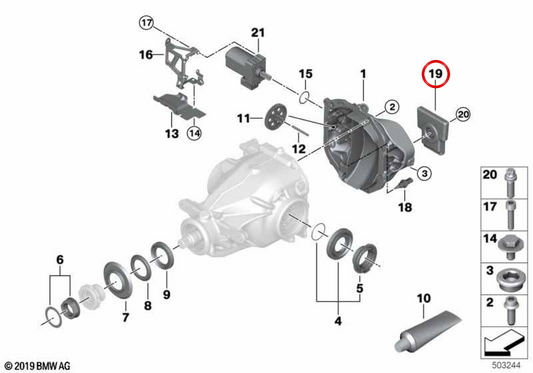 Amortecedor de vibração OEM 33176882796 para BMW G29. BMW genuíno.