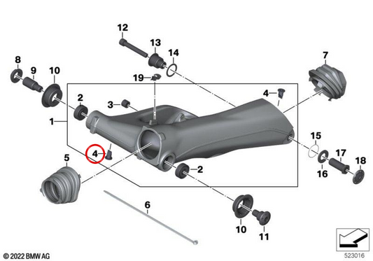 OEM -Lüftungsventil 33178358789 für BMW R1200GS -Motorräder, R1250Gs, R1200RT, R1250RT, R Ninenet ... und mehr. Originaler BMW Motorrad.