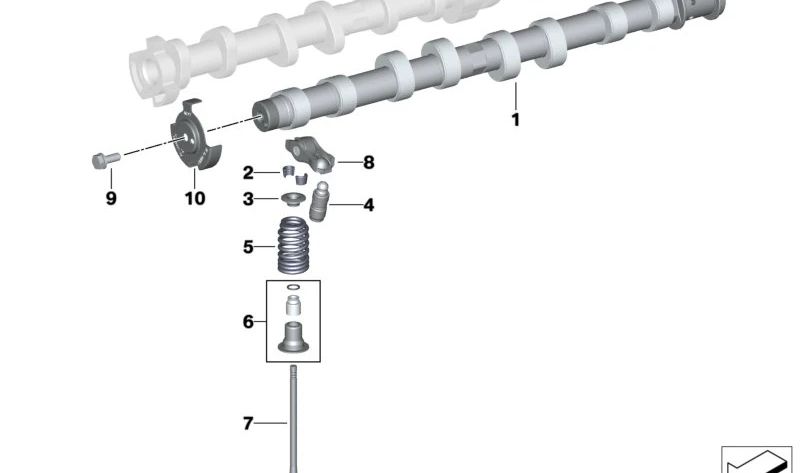 Árbol de levas de admisión OEM 11318664036 para BMW F20, F21, F40, F22, F23, F44, F45, F46, F30, F31, F34, G20, G21, G28, F32, F33, F36, G22, G23, G26, G30, G31, G38, G32, G11, G12, F48, F49, F39, G01, G08, G02, G05, G18, G06, G29 y MINI F54, F55,