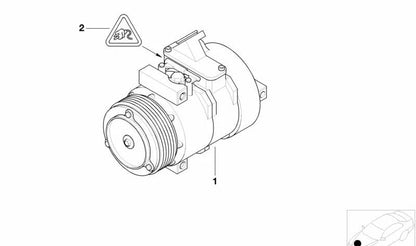 Conector eléctrico OEM 61138366636 para BMW Serie 5 E39, X3 E83, X5 E53, Z8 E52. Original BMW.
