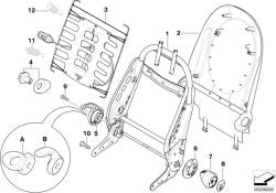Empuñadura exterior izquierda OEM 52107075069 para MINI R50, R53, Cabrio R52. Original MINI.