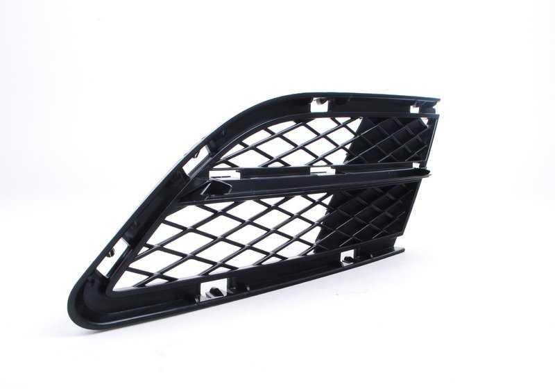 Rejilla delantera izquierda abierta OEM 51117198907 para BMW E90, E91. Pieza original BMW.