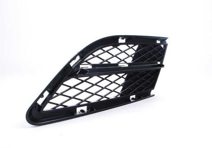 Rejilla delantera izquierda abierta OEM 51117198907 para BMW E90, E91. Pieza original BMW.