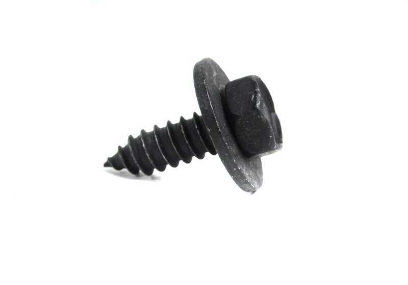 Chapa screw 6.3x19 mm OEM 07119901369 for BMW E46, E53, E52. Compatible with side panels, thermal insulation and more. Original BMW piece.