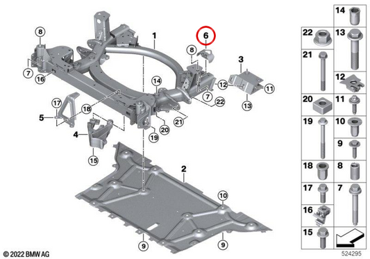Tampa OEM 33308838111 para BMW G26. BMW genuíno.