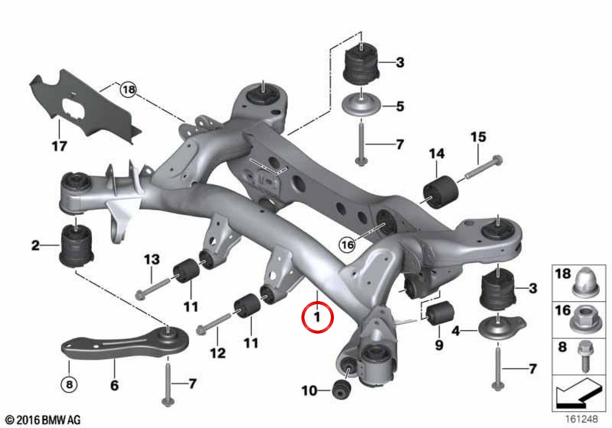 Sous-capteurs arrière OEM 33316783713 pour BMW E81, E82, E87, E88, E90, E91, E92, E93. BMW d'origine.