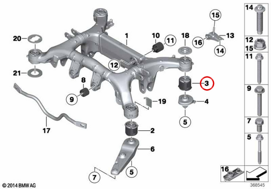 OEM 33316852047 Prise en charge de BMW F01, F02. BMW d'origine.
