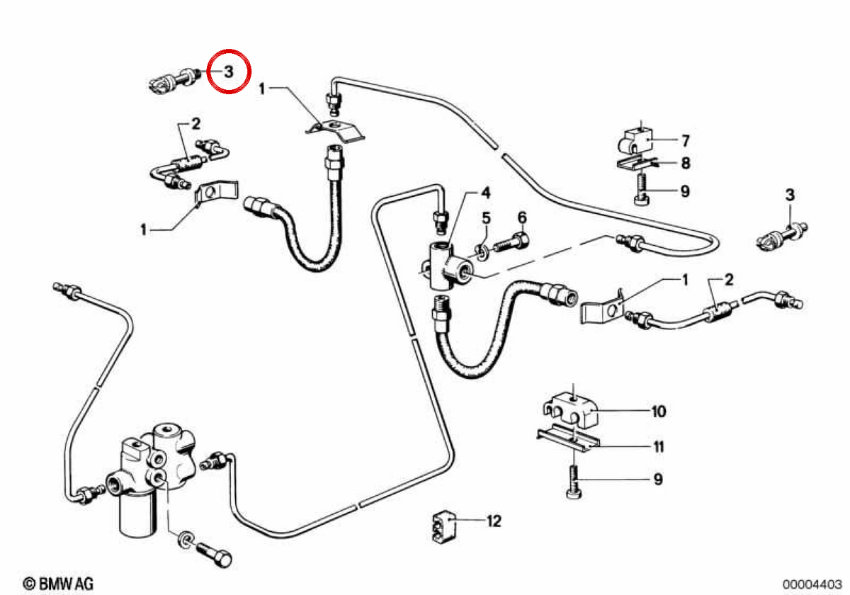 OEM 33321118526 Supporto del braccio posteriore per BMW E21, E12, E24, E23. BMW originale.