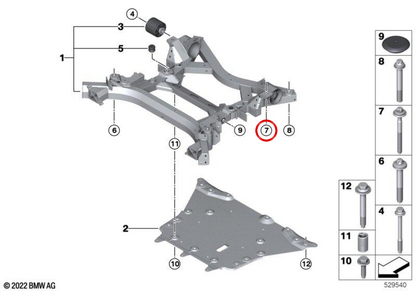 OEM 33326760340 Washer. BMW d'origine