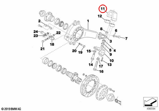 Silentblock OEM SUPORT 33332271801 per BMW E36, Z3. BMW originale.