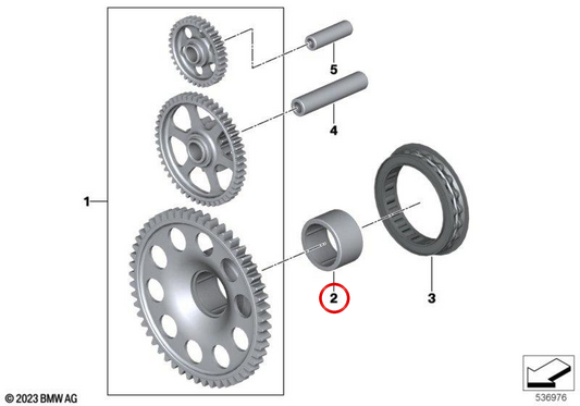 Needle bushing HK2820 OEM 33358544913 for BMW Motorrad C evolution, R 1300 GS, R 1300 GS Adventure… and more. Original BMW Motorrad.