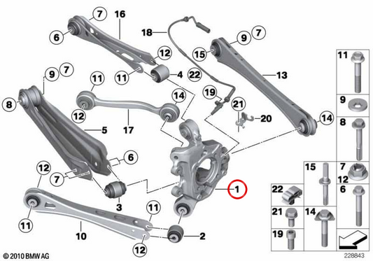 Mangueta trasera izquierda OEM 33406797569 para BMW F25, F26. Original BMW.