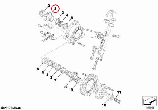 Bride de transmission OEM 33412483954 pour BMW E46, E83, E85, E86. BMW d'origine.