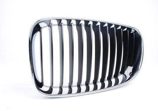 Rejilla de adorno con marco cromado izquierdo OEM 51137166439 para BMW Serie 1 E81, E87 LCI, E82, E88. Original BMW.