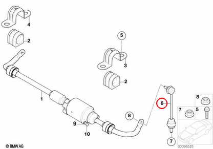 Die OEM -Suspension enthält 33506781539 für BMW E65, E66. Original BMW.