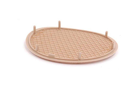 Rejilla altavoz puerta izquierda OEM 51428265473 para BMW X5 E53 (todos los modelos: 3.0d, 3.0i, automáticos y manuales, 2001-2006). Color beige claro. Original BMW.