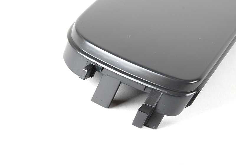 Tapa lateral izquierda OEM 51118122449 para BMW E36. Pieza original BMW. Color gris oscuro. Compatible con varias versiones del parachoques delantero.