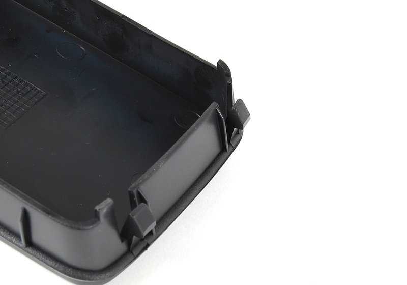 Tapa lateral izquierda OEM 51118122449 para BMW E36. Pieza original BMW. Color gris oscuro. Compatible con varias versiones del parachoques delantero.