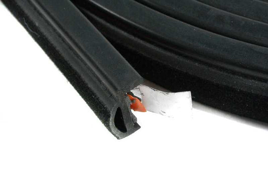 Junta tapa techo solar OEM 54128133642 para BMW E34 518i, 520i, 525i (1990–1996). Sustituye la goma del perímetro del techo solar. Original BMW.
