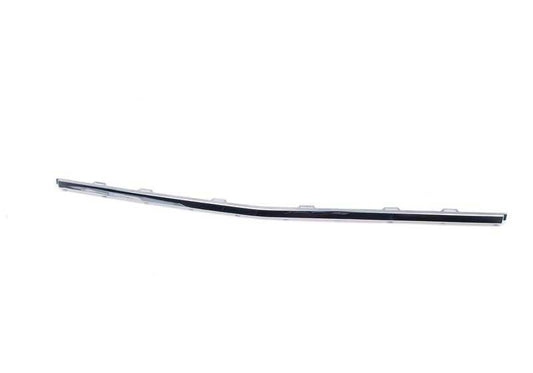 Embellient support Chromine registration OEM 51117135534 for BMW E65, E66. Original BMW.
