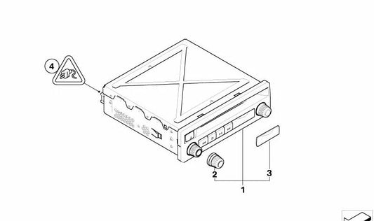 OEM DVD player 65129243265 for BMW X5 (E70, E70N) and BMW X6 (E71, E72). Original BMW accessory.