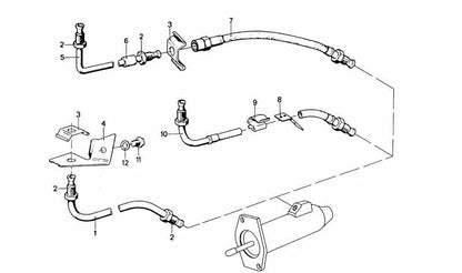 Tubo di pressione della frizione per diversi modelli/serie BMW (OEM 21521114542). BMW originale