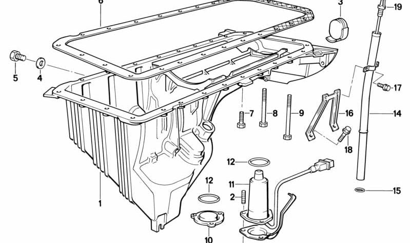 Arandela de estanqueidad OEM 12611277129 para BMW E30, E36, E28, E34, E24, E23, E32, E31. Original BMW.