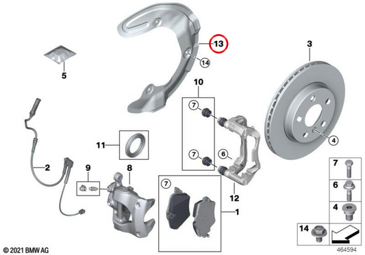Chapa protectora derecha OEM 34108858972 para MINI Cooper J01, Aceman J05 y más. Original MINI.
