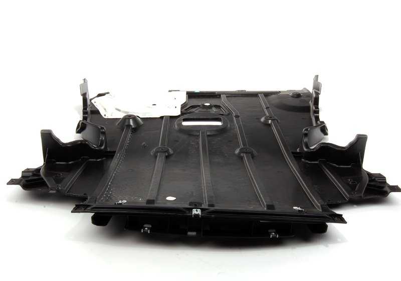 Cubierta de protección del motor OEM 51758046338 para BMW E92 316i, 318i, 320i. Compatible con versiones manuales y automáticas. Pieza original BMW.