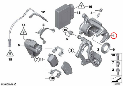 Freno a destra OEM 34206786068 per BMW E89. BMW originale.