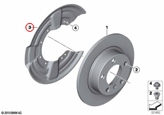 Placa protetora traseira OEM 34209805960 para MINI Countryman R60, Paceman R61. MINI originais.