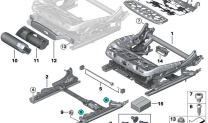 Juego de Tornillos para BMW Serie 5 F07, F10, F11, F18, F90, G30, G31, G38, Serie 6 G32, Serie 7 G11, G12, i I20, X5 F15, F85, G05, X6 F16, F86, G06, X7 G07 (OEM 52107474985). Original BMW.