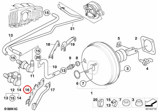 Untere Board OEM 34301163239 für BMW E39. Original BMW.