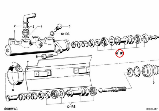 Kit de réparation Master de frein OEM 34311103745 pour BMW E12, E24. BMW d'origine.
