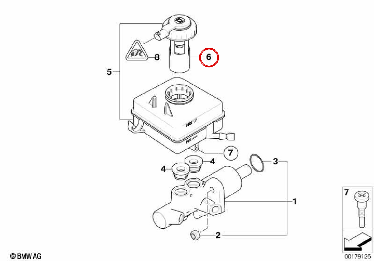 OEM -Bremspillen 34316761075 Bremsbeläge für BMW E60, E61, E63, E64. Original BMW.