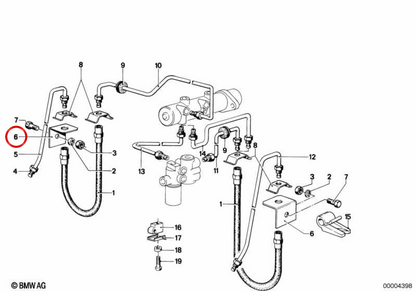 Support du capteur ABS 34321116022 pour BMW E21, E23. BMW d'origine.