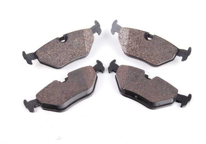 Juego de pastillas de freno traseras sin asbesto OEM 34211158221 para BMW E34 M5 y BMW E32 750i/750iL. Original BMW.