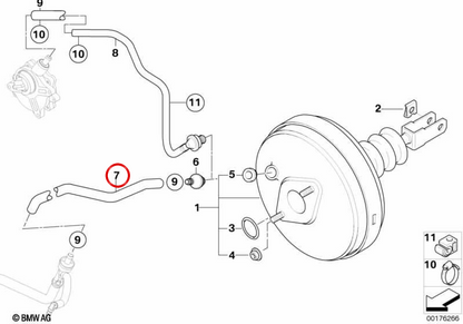 OEM -Bremsschlauch 3436763992 für BMW E85, E86. Original BMW.