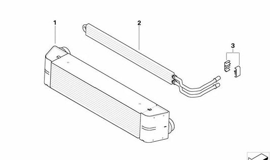 Enfriador de dirección asistida OEM 17217800368 para BMW E65, E66. Original BMW.