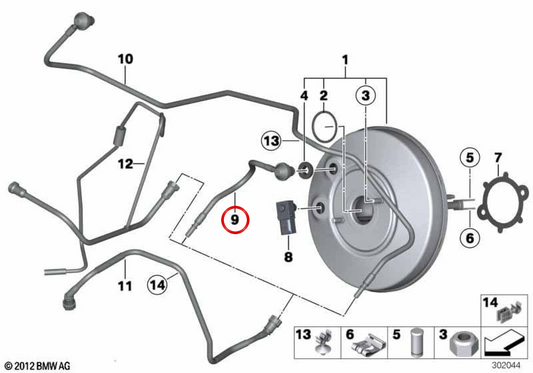 Condotto di aspirazione OEM 34339803071 per MINI Countryman R60, Paceman R61. MINI originale.