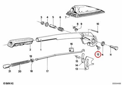 OEM -Bremshandbuch 34411117897 für BMW E30, E28, E34, E24, E23, E32, Z1. Original BMW.